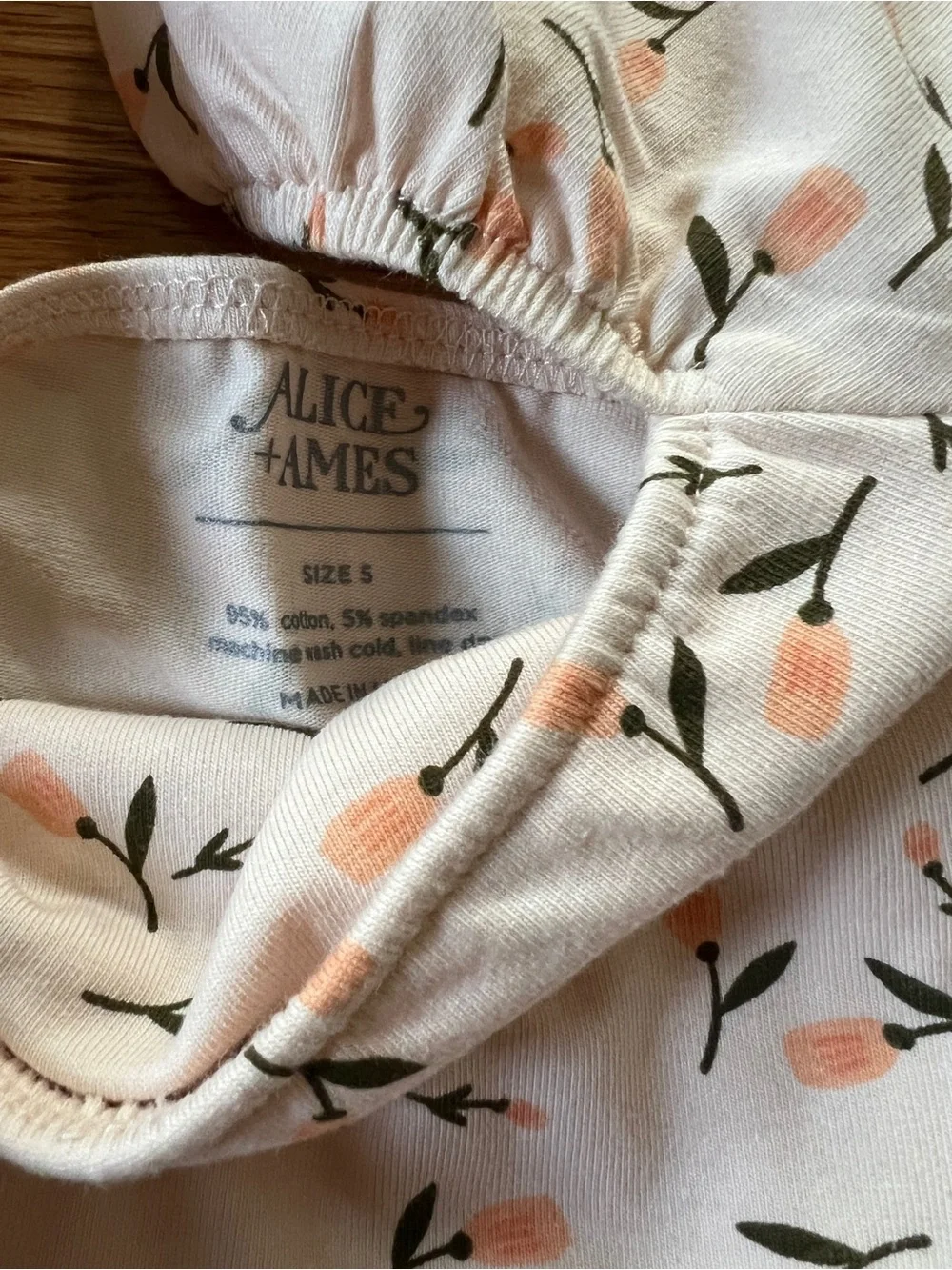 NWOT Alice + Ames Juliet Dress in Floating Tulips / Size 5